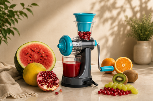 Zealcy PureCrush Slow Juicer with fresh fruit
