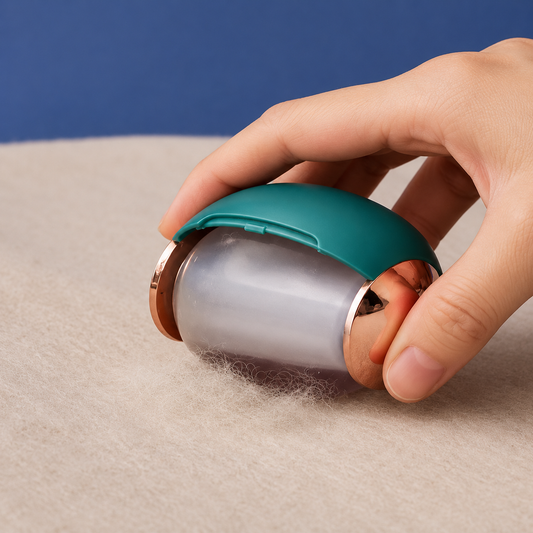 Zealcy LintSweep Fabric Shaver removing pet hair from fabric